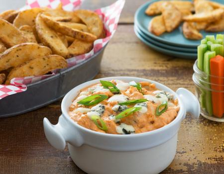 Buffalo Chicken Dip & Savoury Wedges