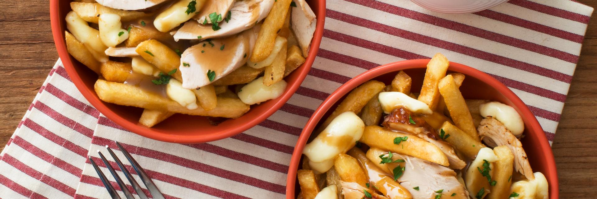 Poutine aux restes de dinde