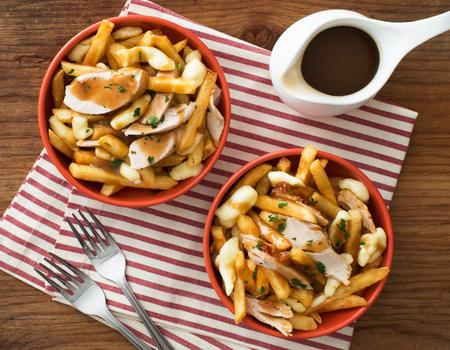 Poutine aux restes de dinde