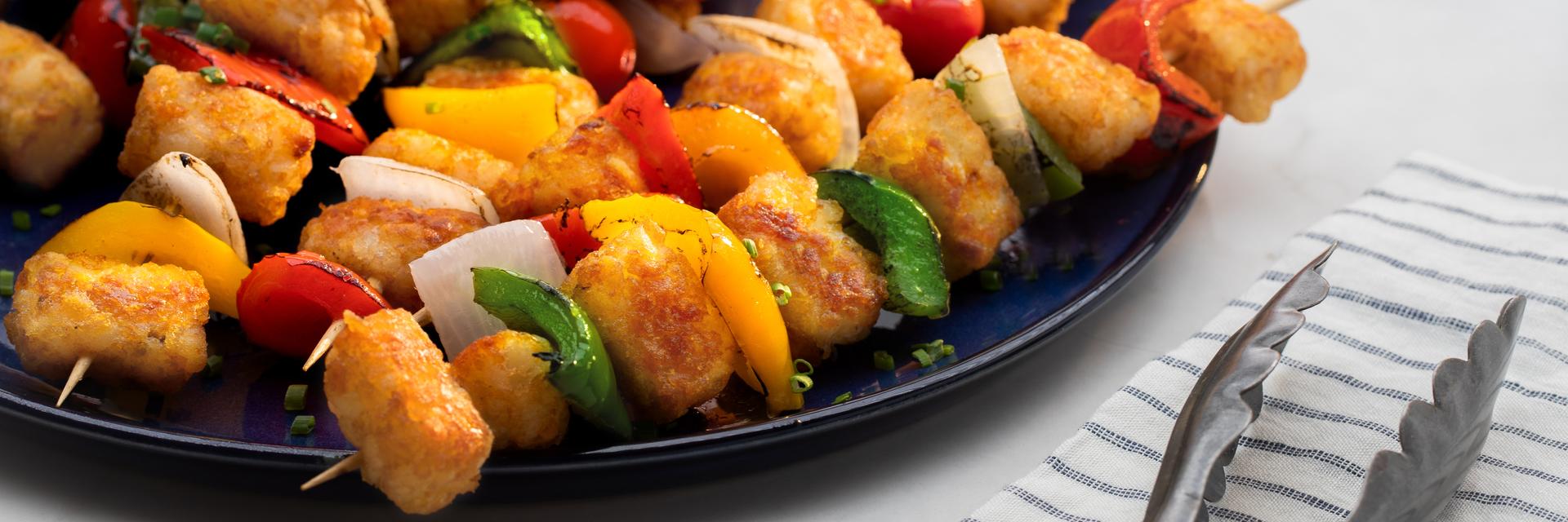 Brochettes de Tasti Taters MD garnies