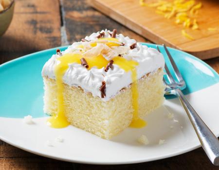 Gâteau à la vanille, au citron et à la noix de coco