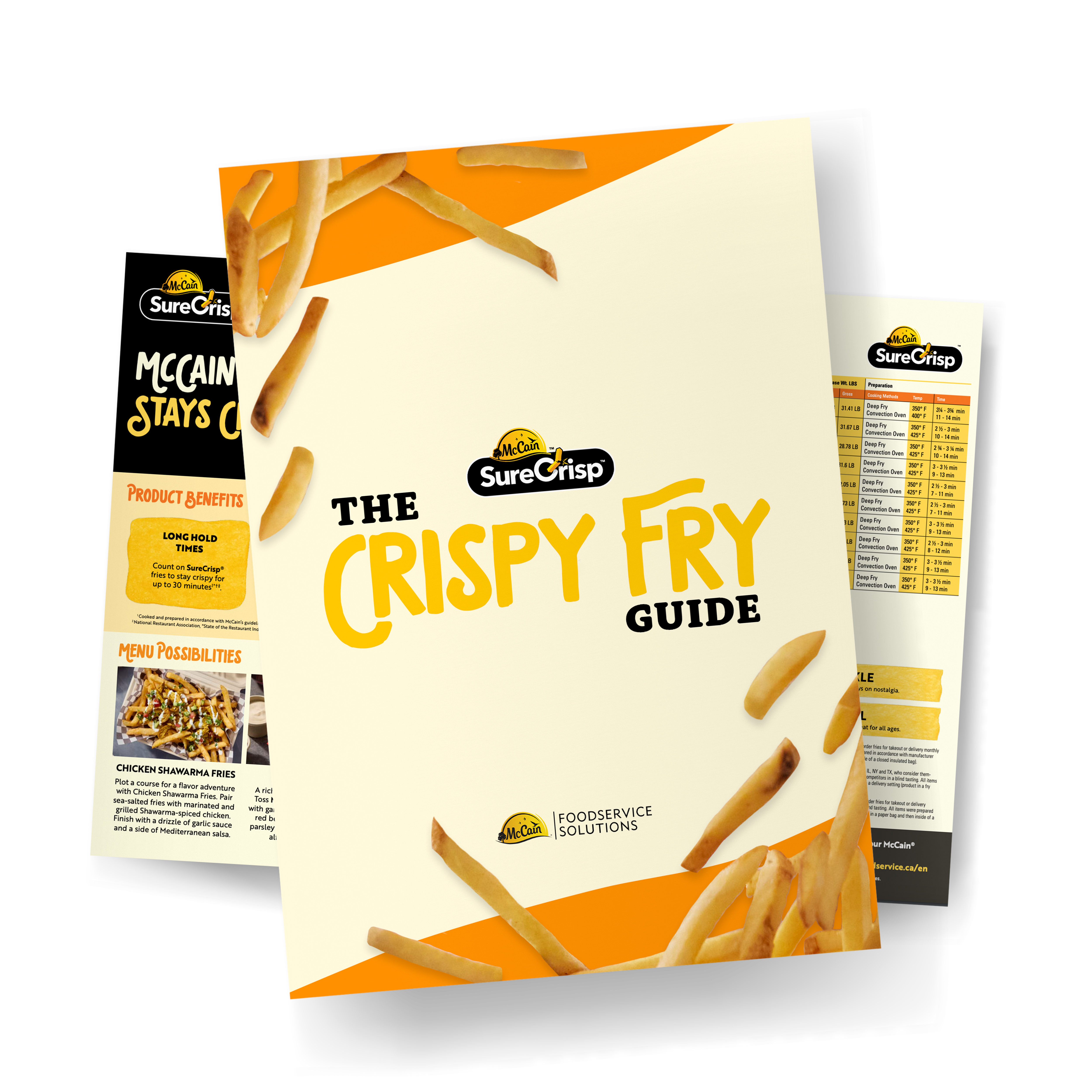 McCain® SureCrisp® Crispy Fry Guide - your guide to product details and menu inspiration.