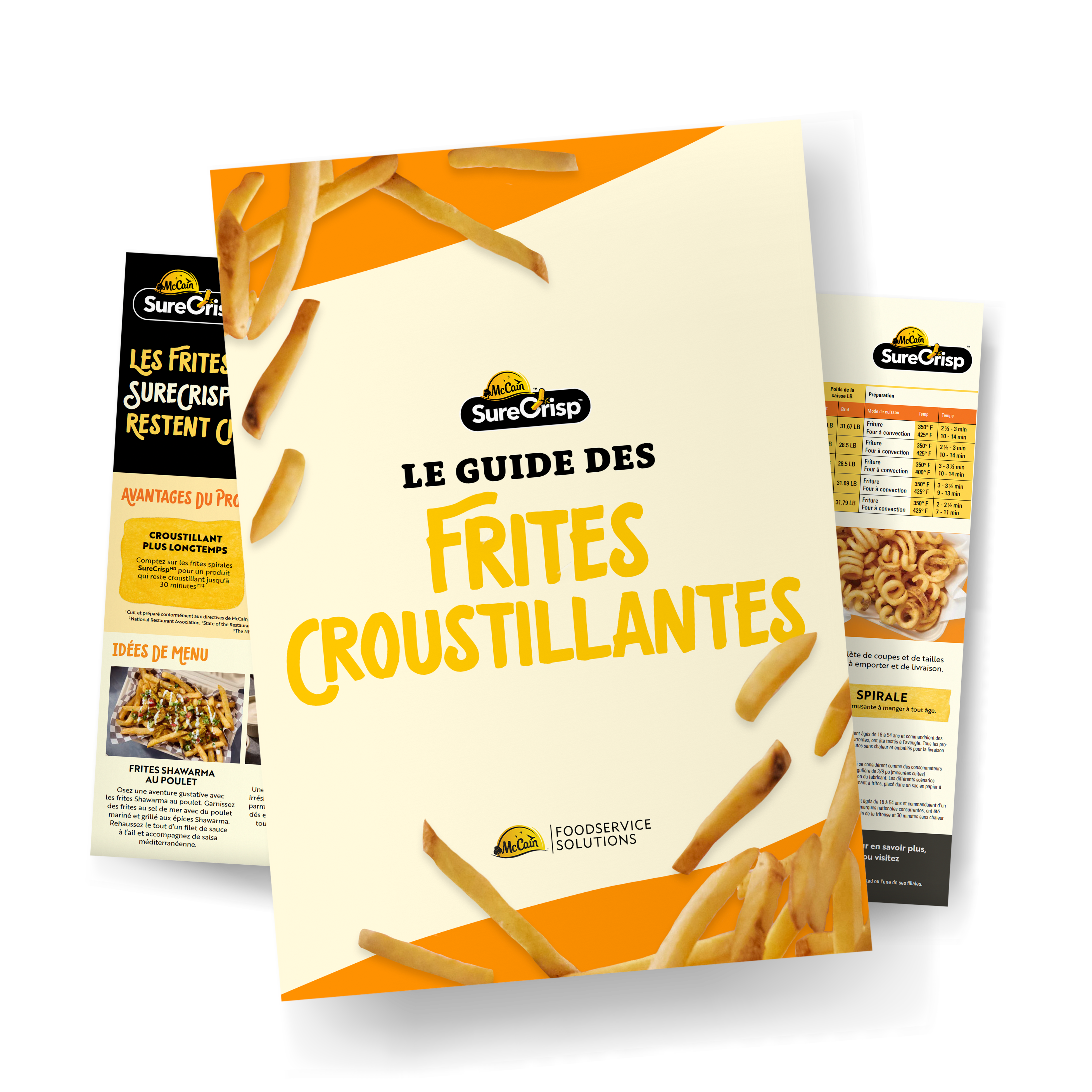 Le guide des frites croustillantes McCain® SureCrisp® - des détails sur les produits et de l’inspiration pour le menu.