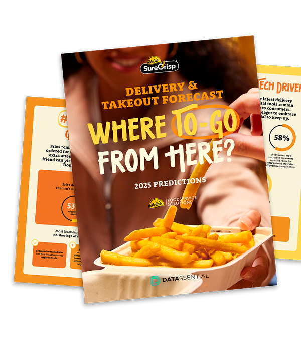 Delivery & Takeout Predictions cover, presented by McCain Foods and Datassential